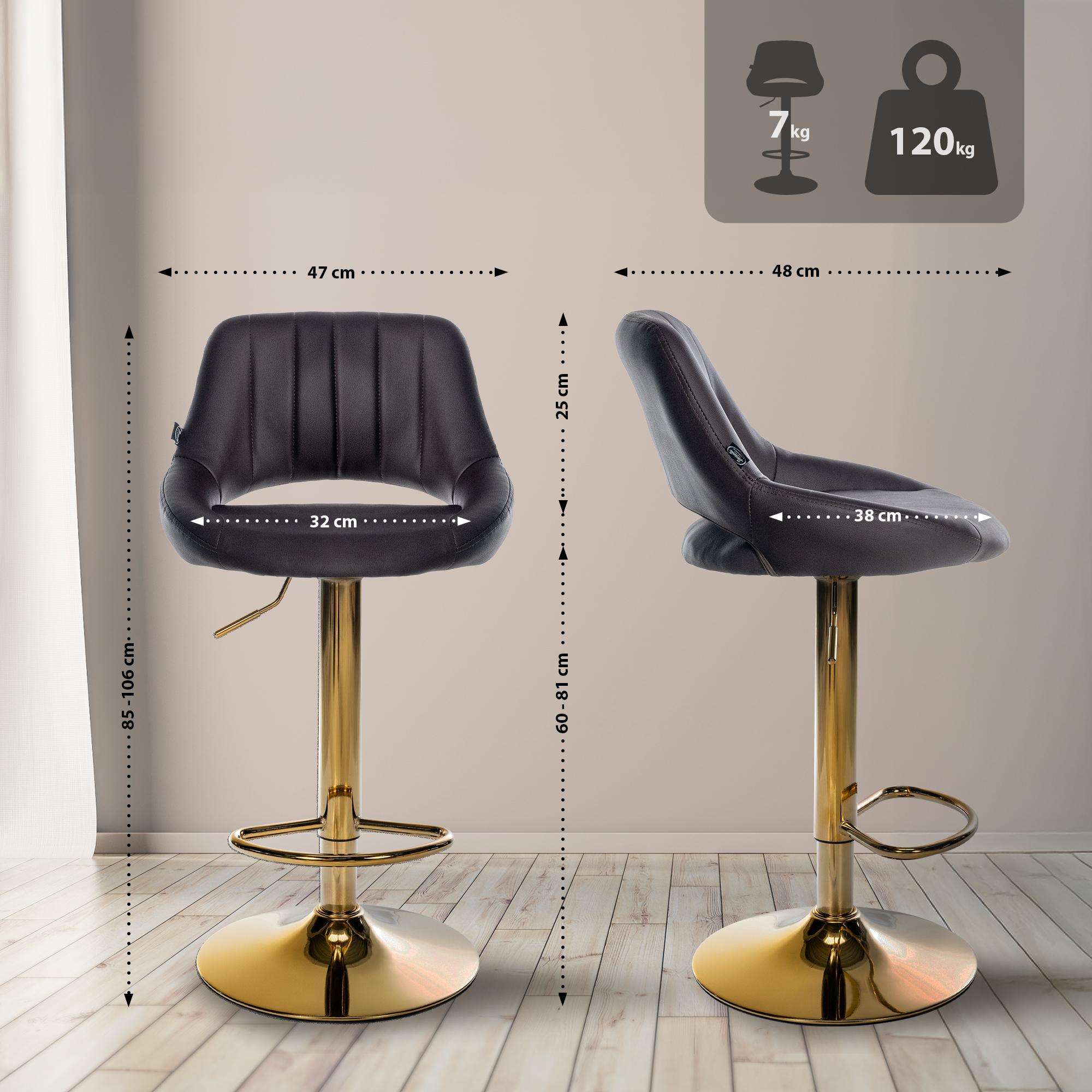 2er Set Barhocker Milet Kunstleder