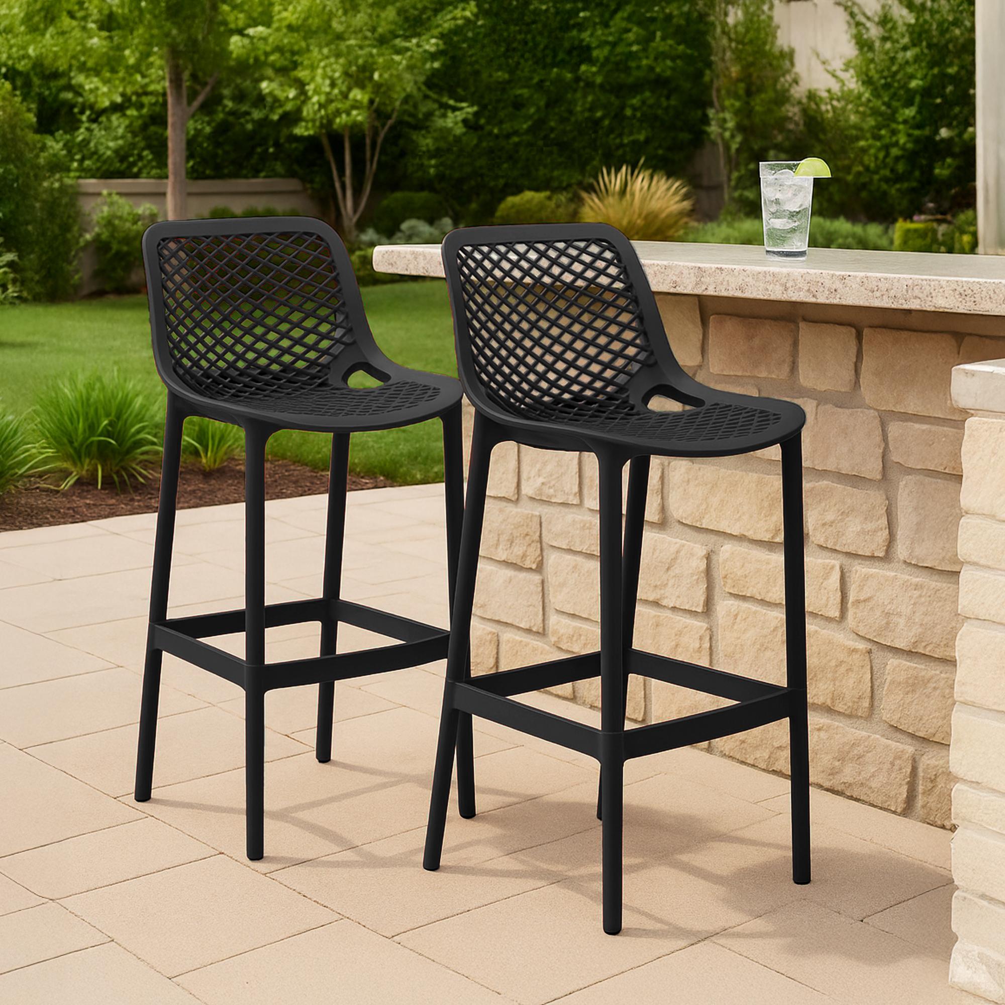 2er Set Outdoor Barhocker Air