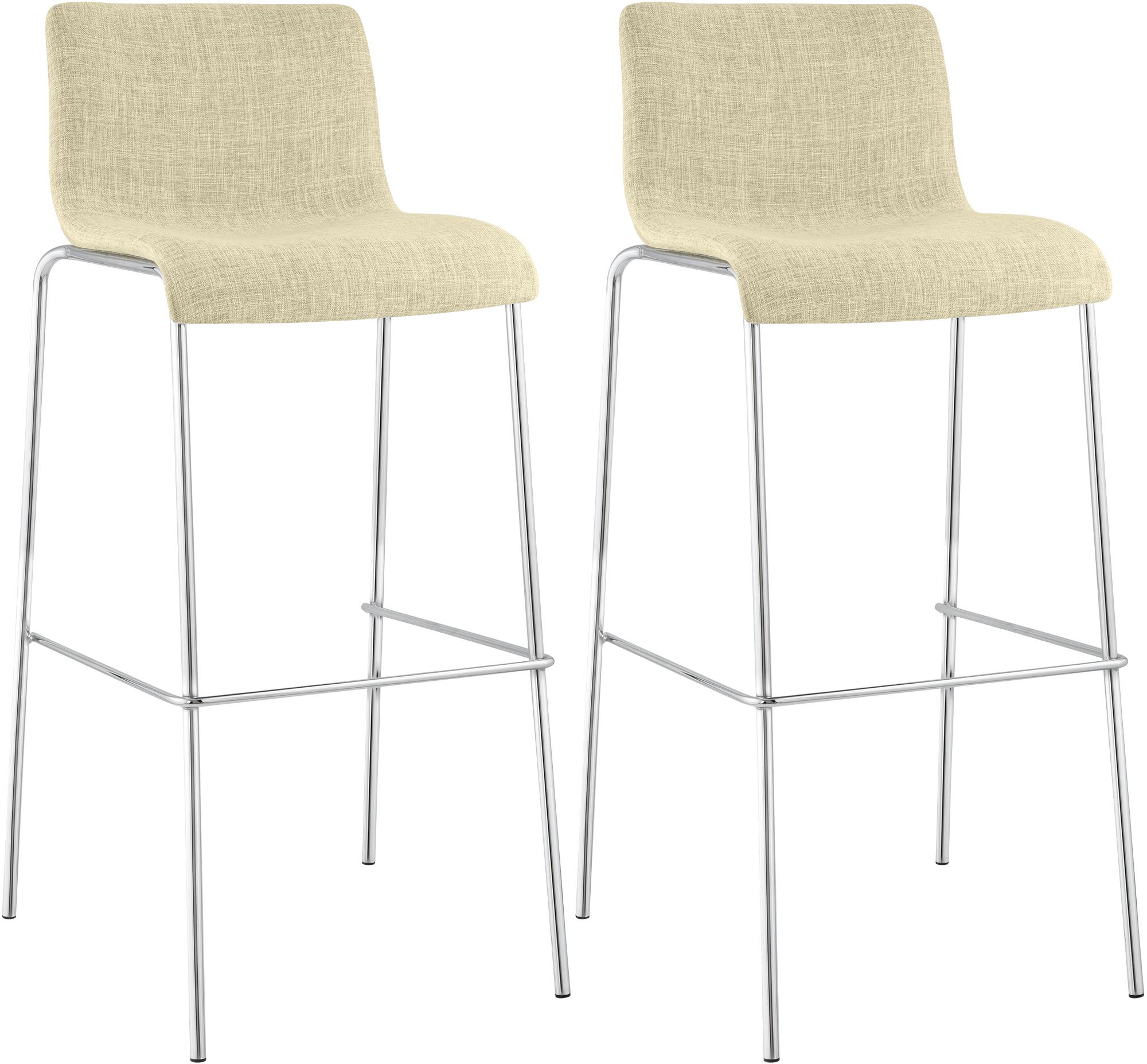2er Set Barhocker Hover Stoff Vierfußgestell