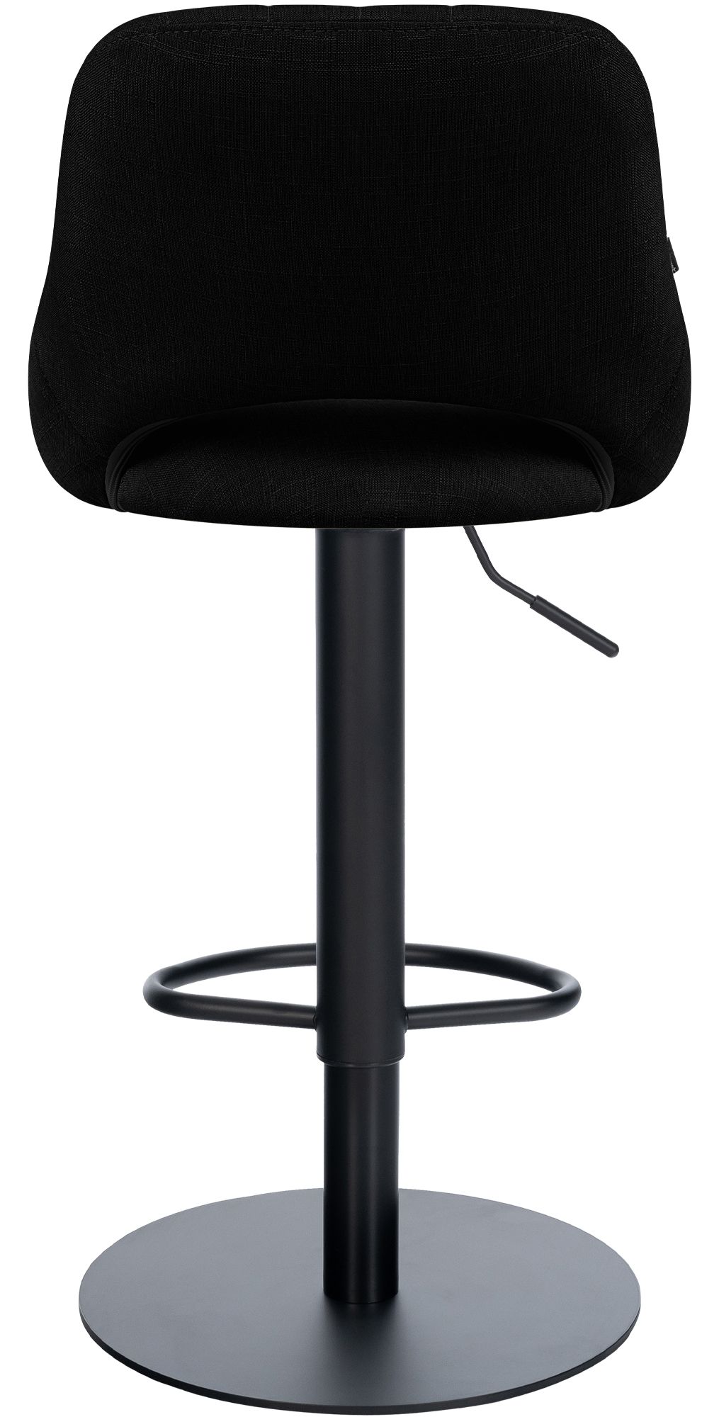 2er Set Barhocker Milet Schwarz mit extra schweren Standfüßen