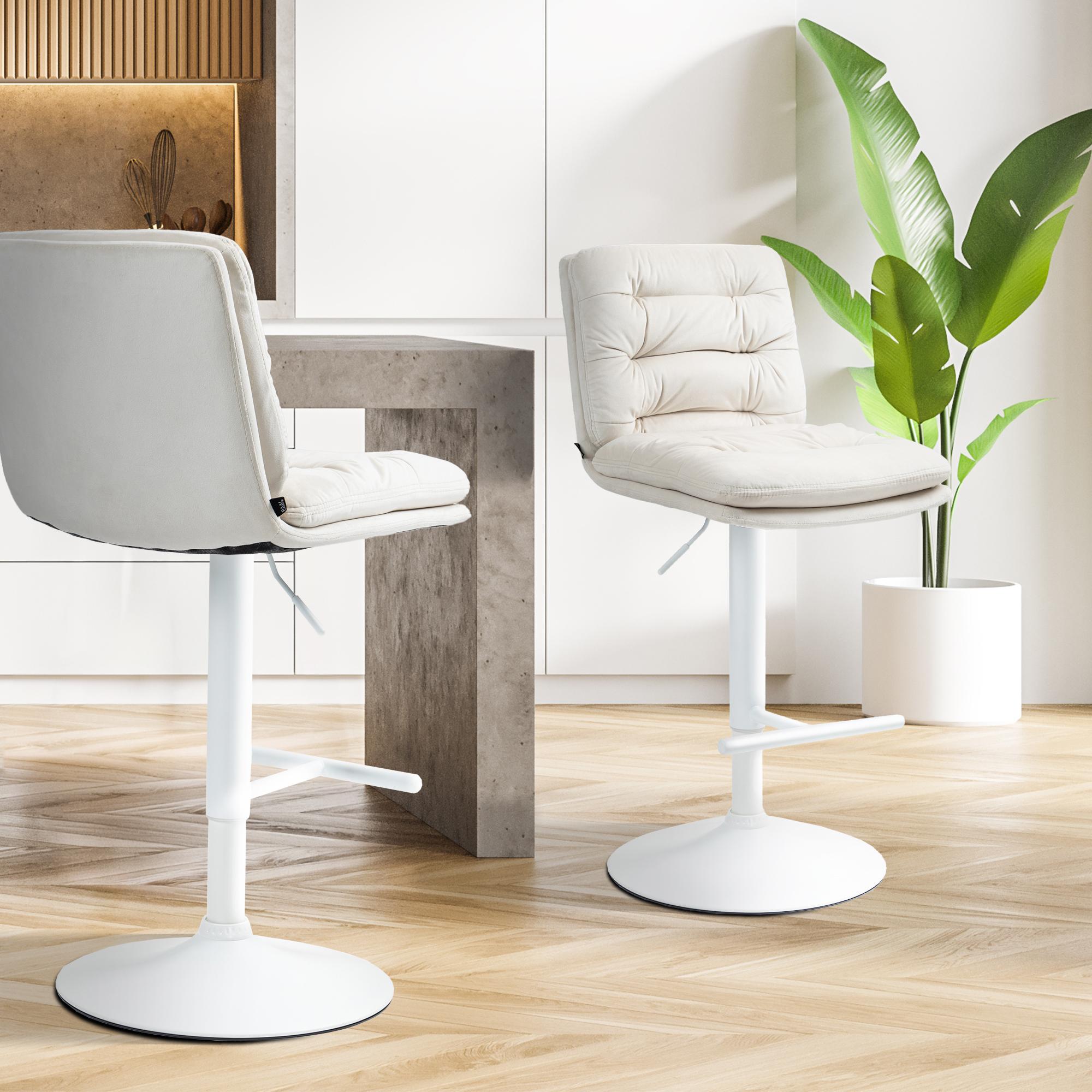 2er Set Barhocker Damar Samt