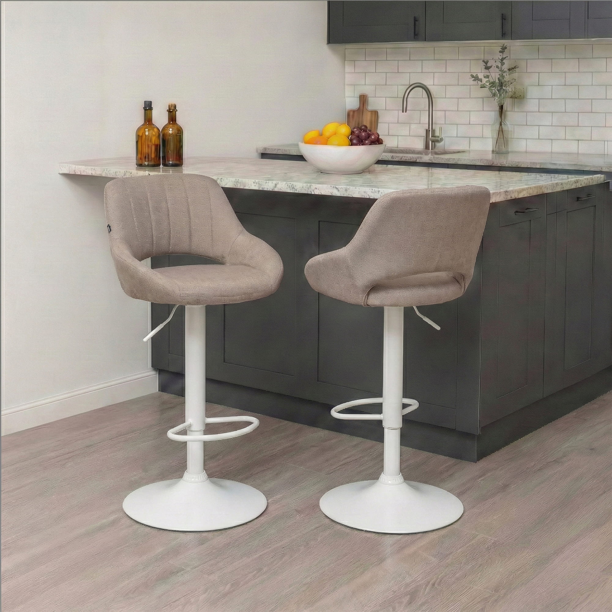 2er Set Barhocker Milet Stoff