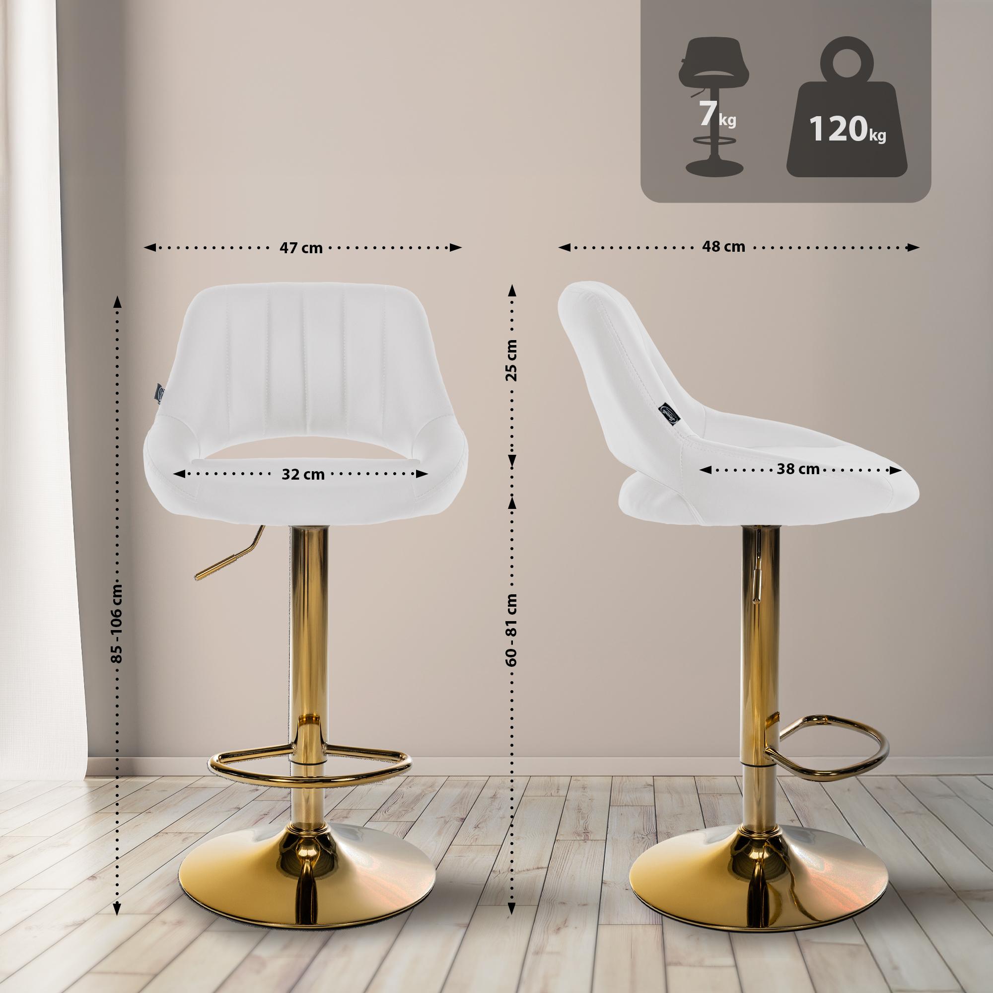 2er Set Barhocker Milet Kunstleder