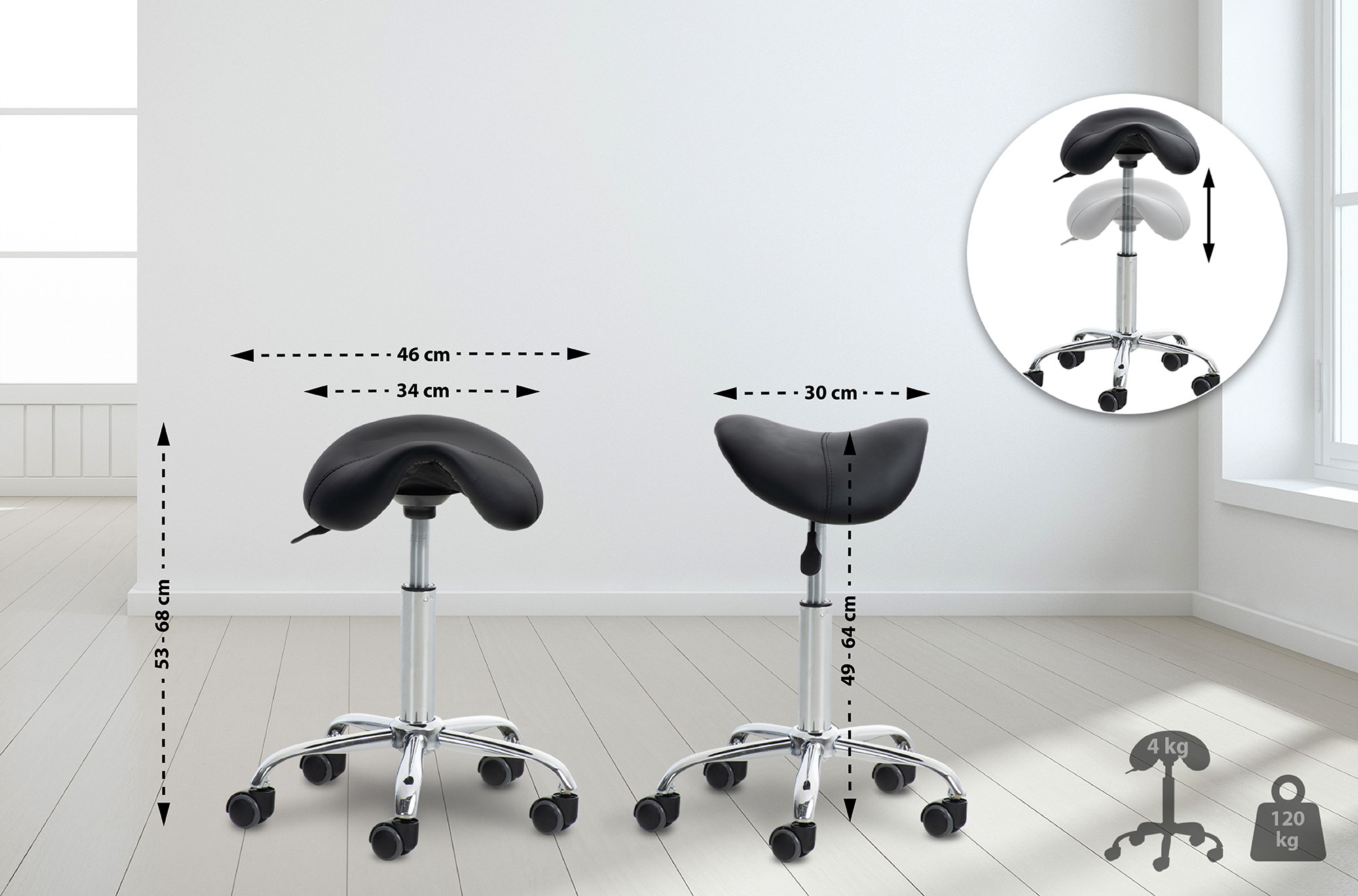 Arbeitshocker Reno Kunstleder