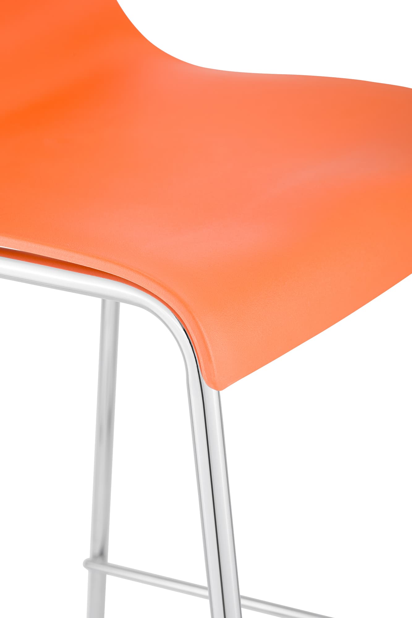 2er Set Barhocker Hover Kunststoff 4-Fuß Gestell