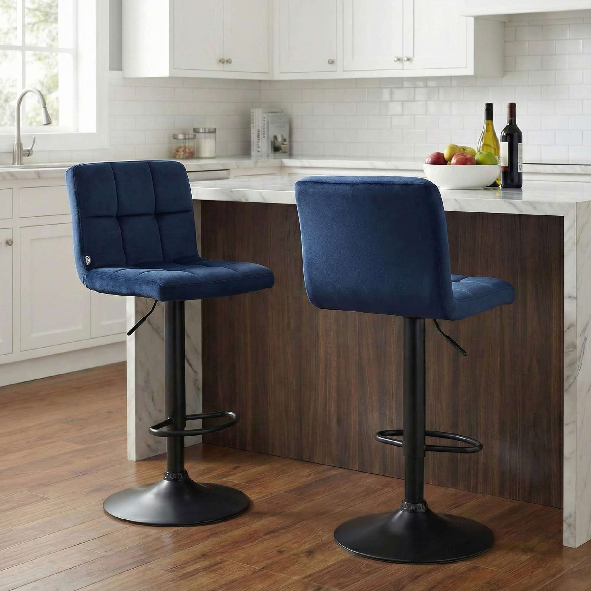 2er Set Barhocker Peru Samt