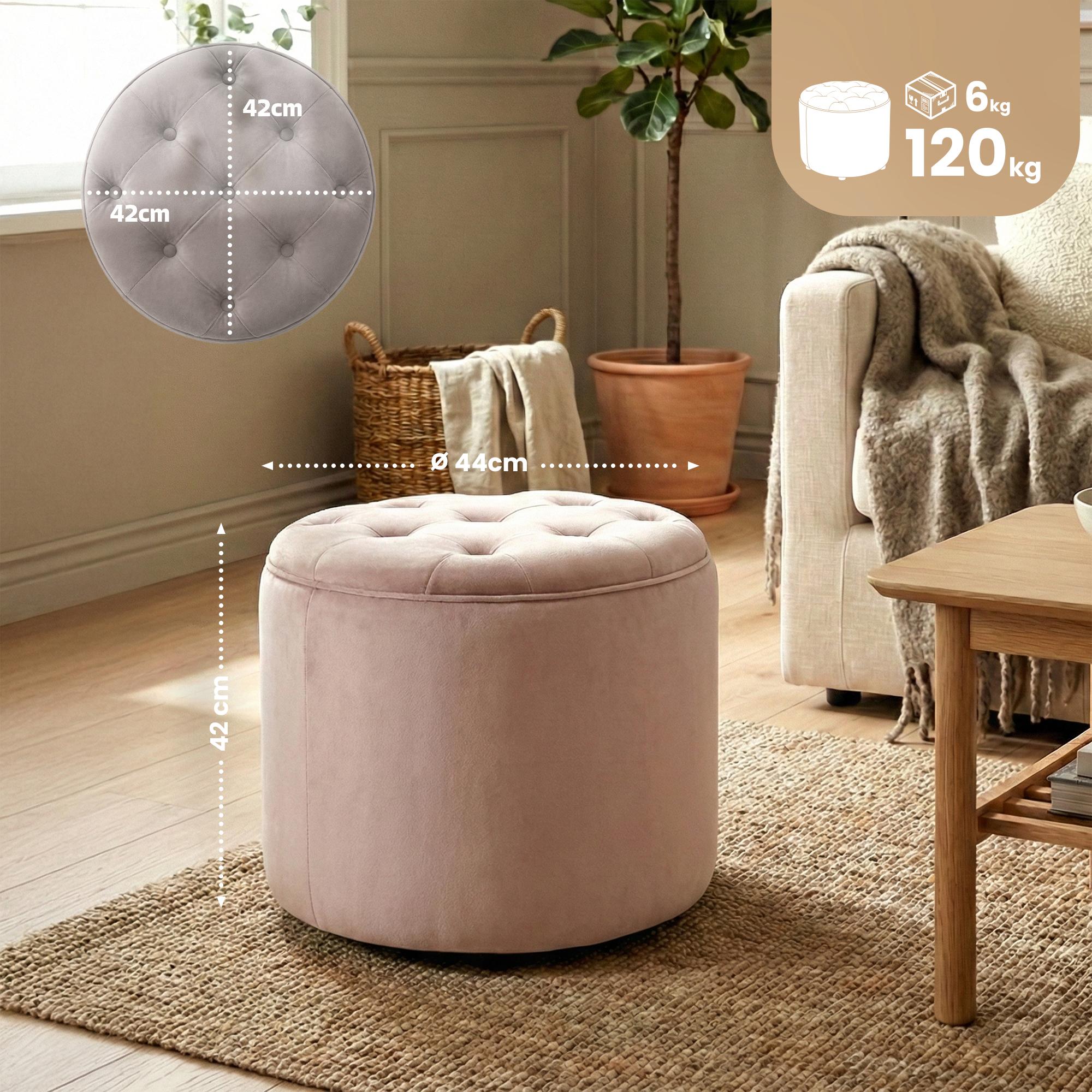 Sitzhocker Pantin Samt