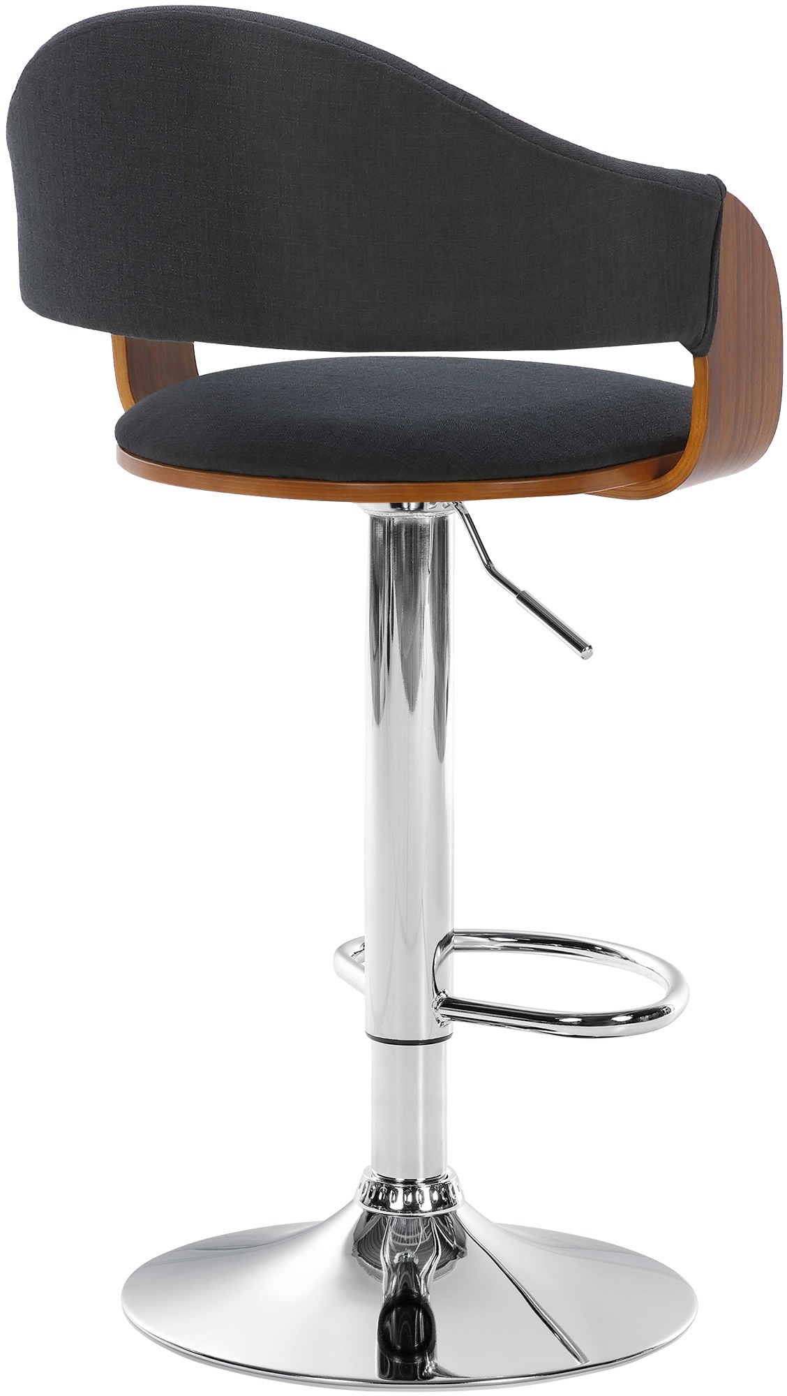 Barhocker Nilse Stoff, drehbar, mit Lehne