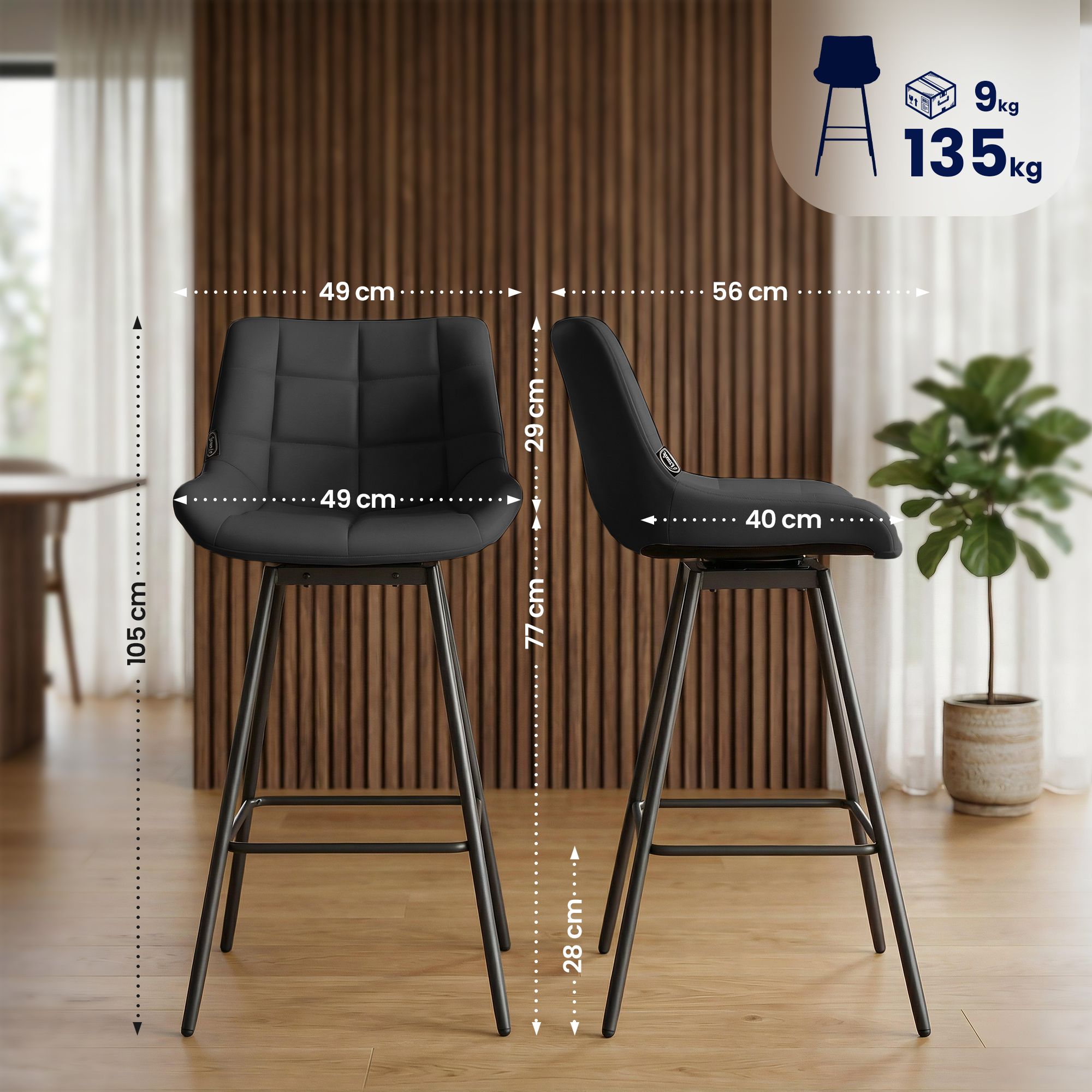 Barhocker Weston schwenkbar