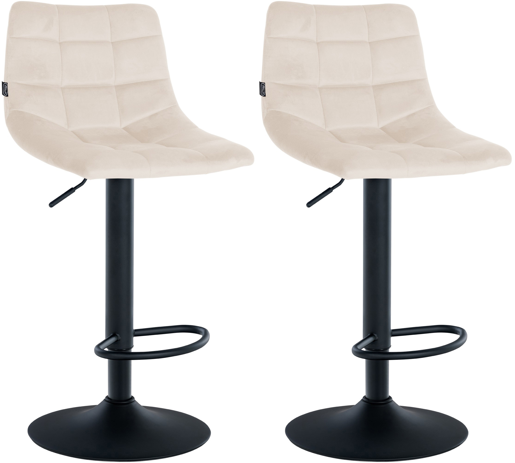 2er Set Barhocker Jerry Samt