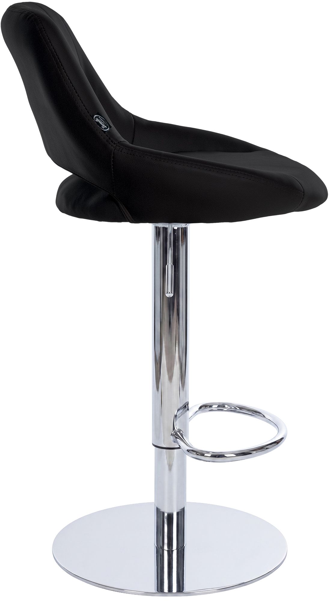 Barhocker Milet Chrom mit extra schwerem Standfuß