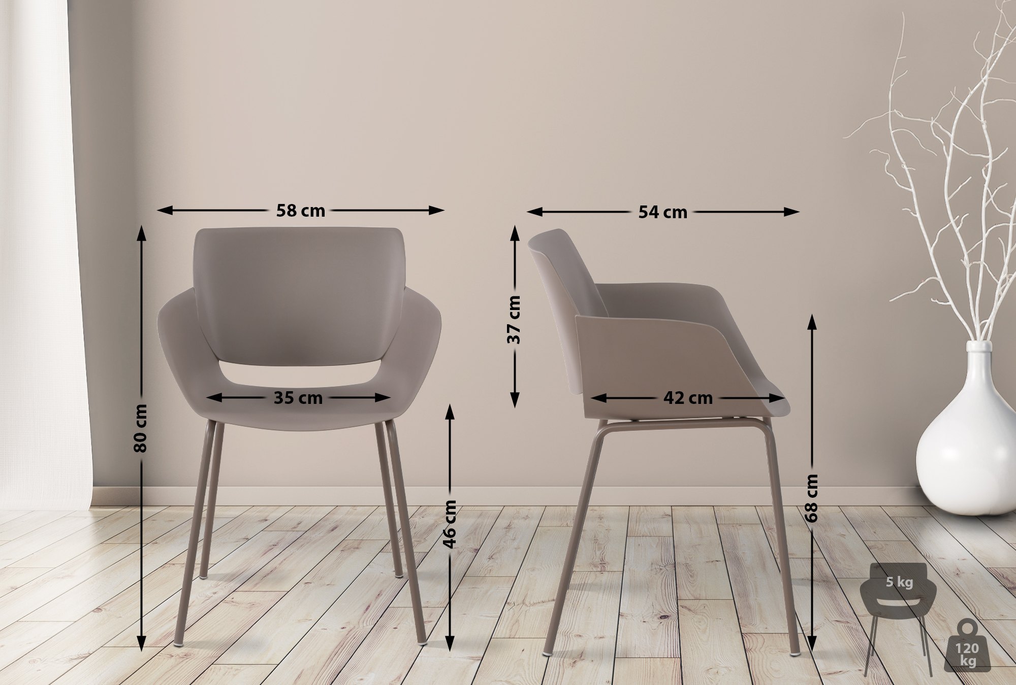2er Set Gartenstuhl Alpena
