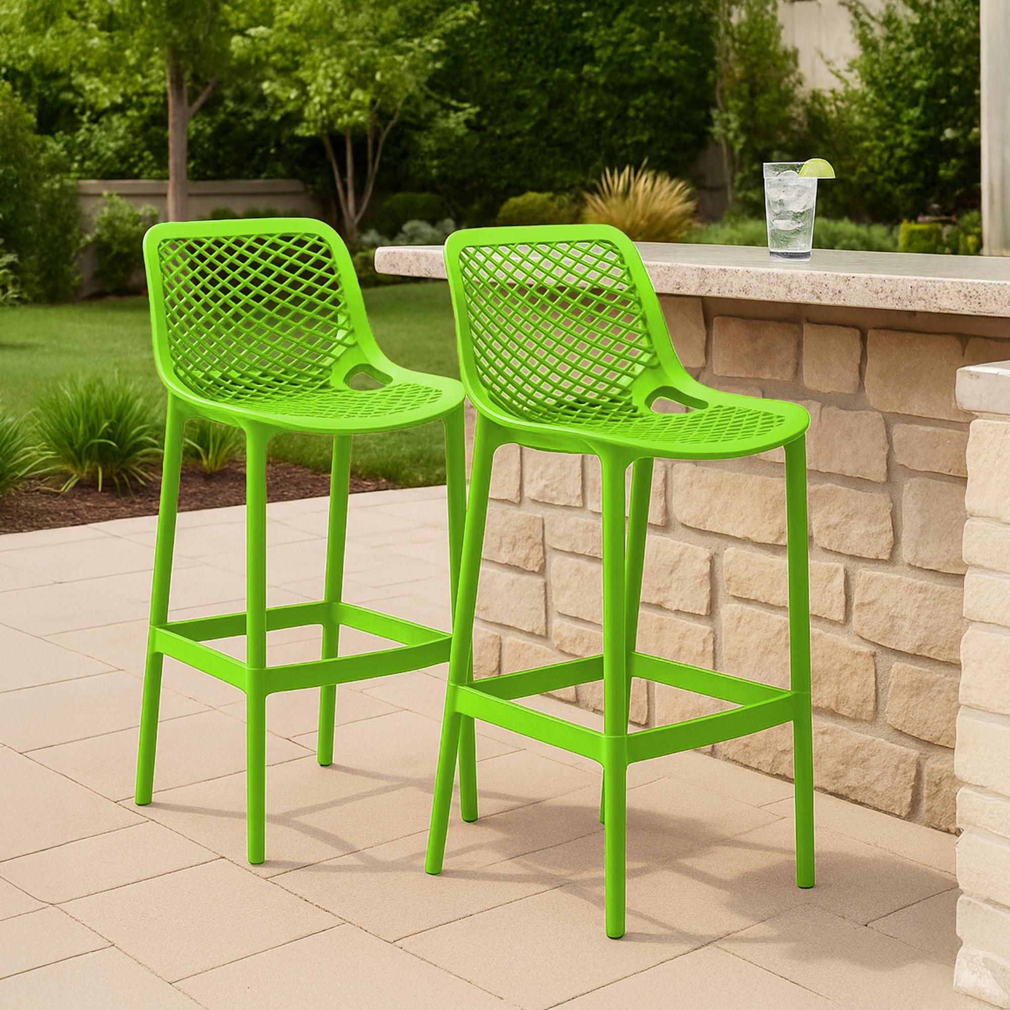 2er Set Outdoor Barhocker Air