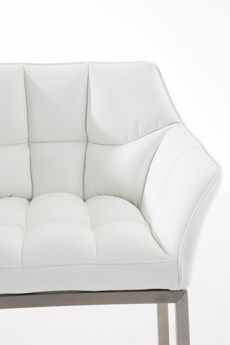 2er Set Barhocker Damaso Kunstleder mit Vierfußgestell