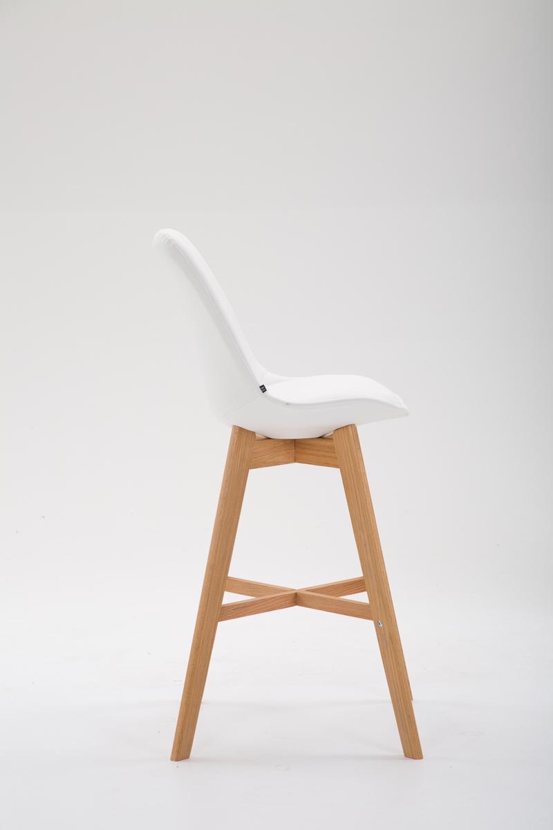 Barhocker Cannes Kunstleder weiß natura