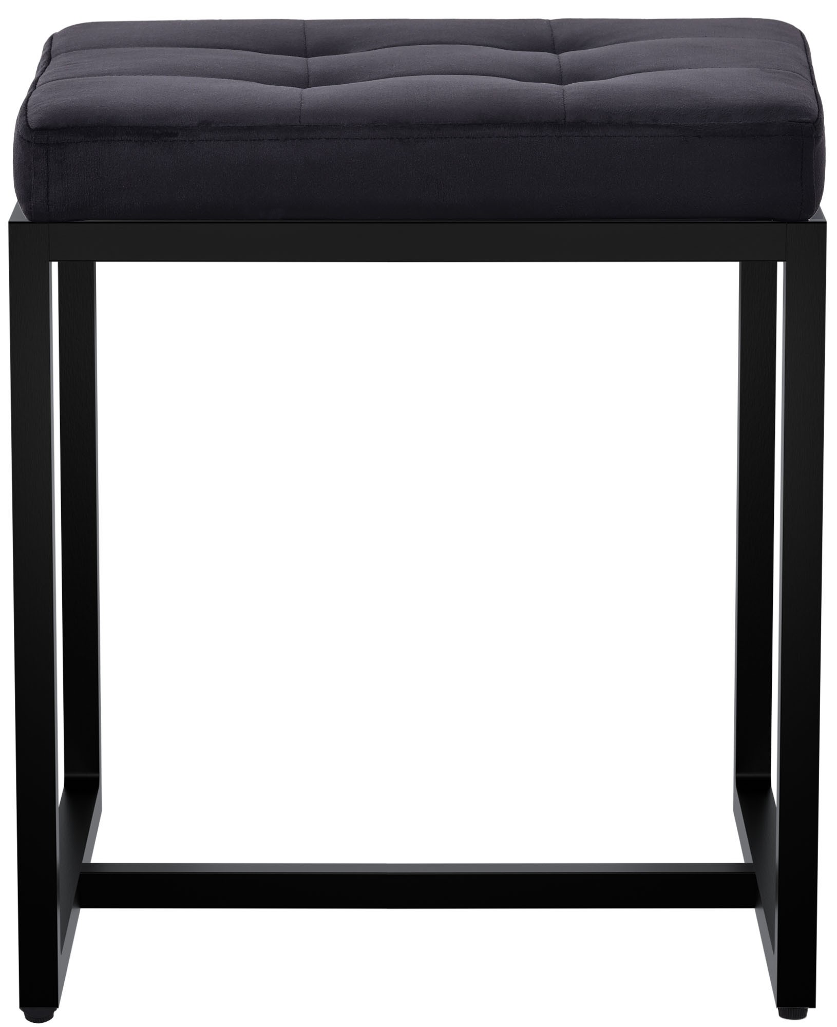 Sitzhocker Barci mit schwarzem Gestell