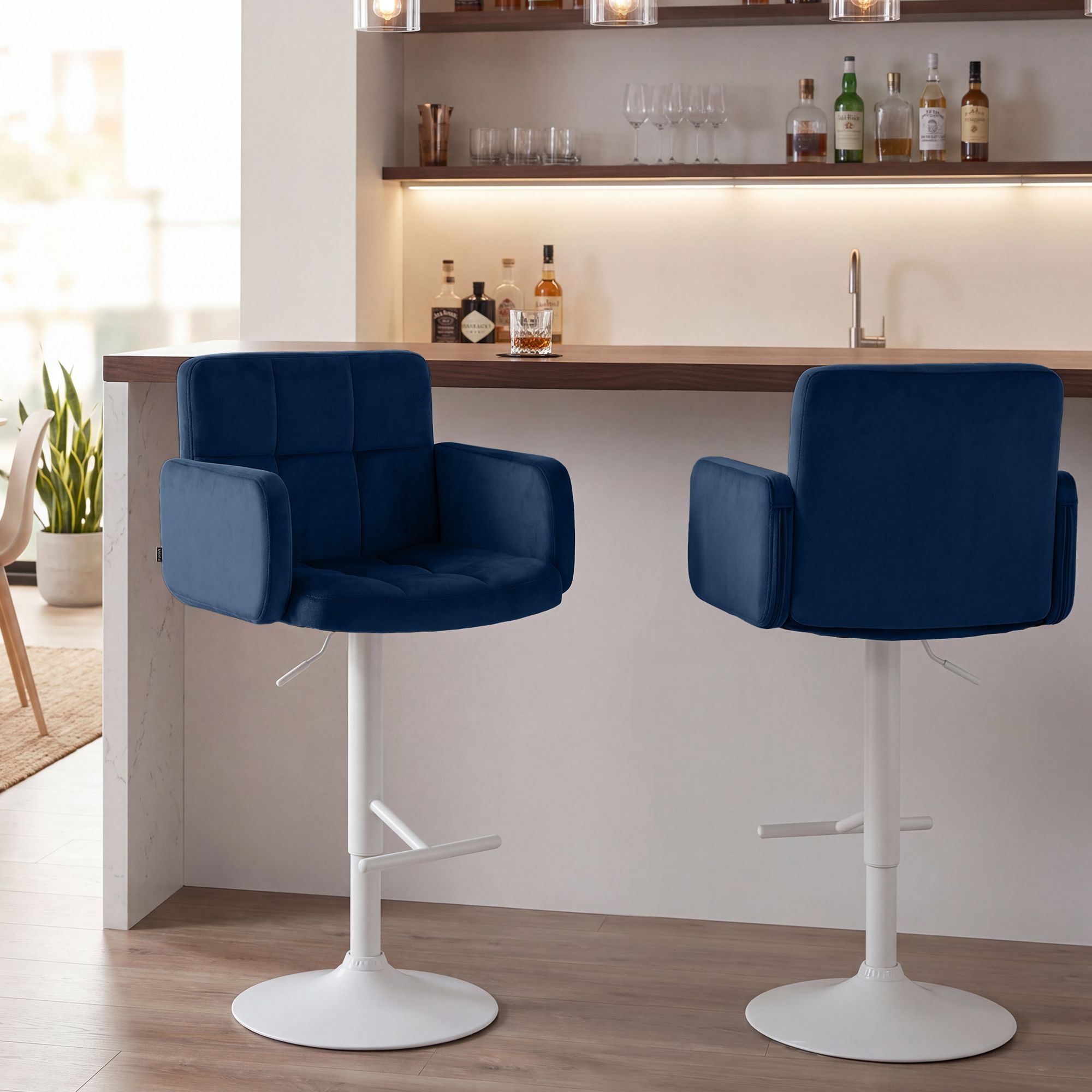 Barhocker Los Angeles Samt