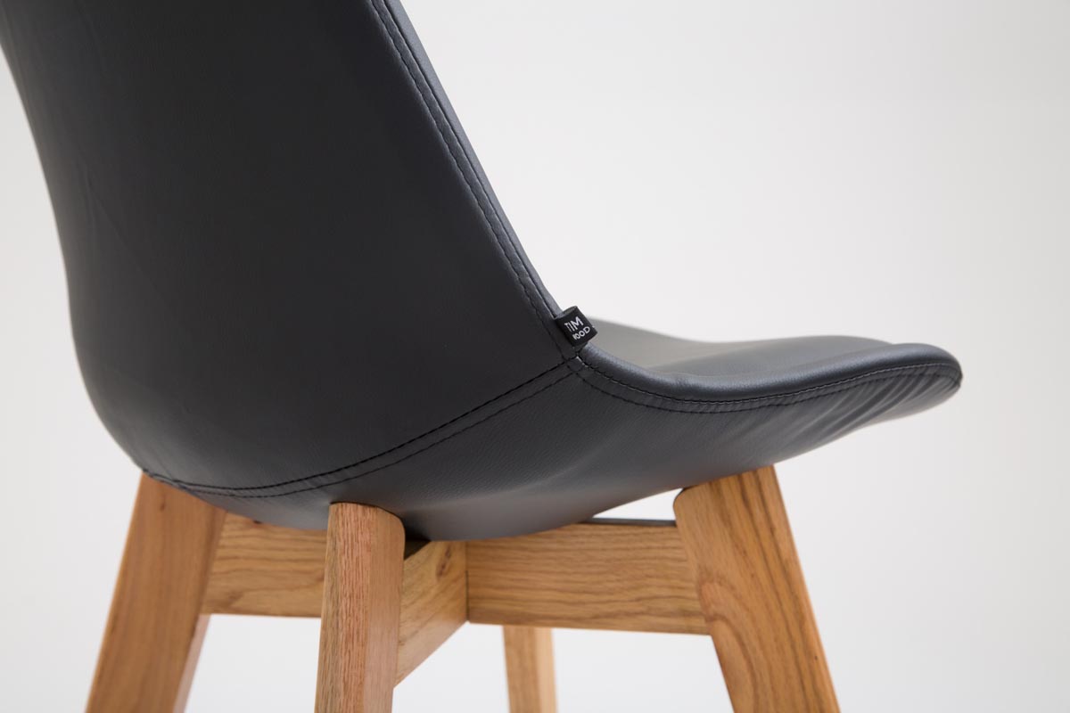 Barhocker Metz Kunstleder, mit Lehne