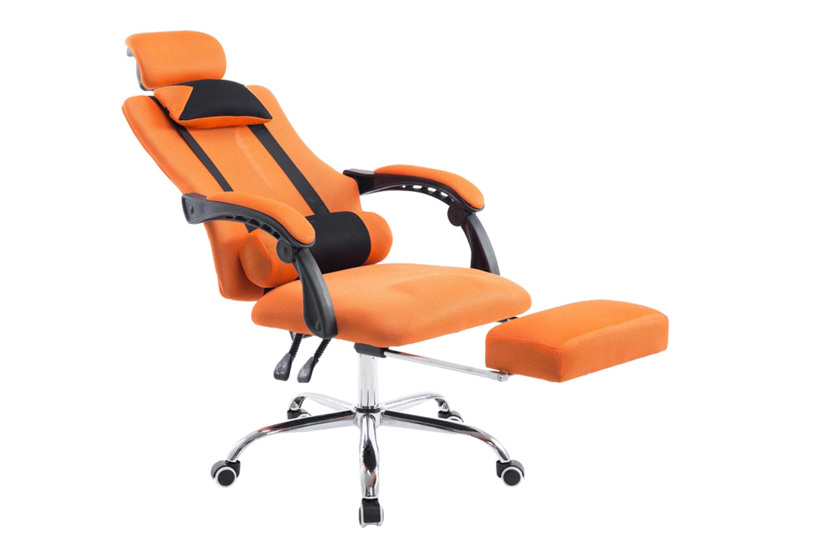 Gaming Bürostuhl Fellow mit integrierter Fußablage