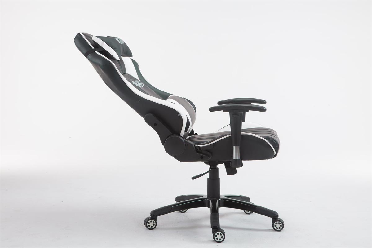 Racing Gaming Bürostuhl XL Shift Kunstleder mit/ohne Fußablage schwarz/weiß ohne Fußablage