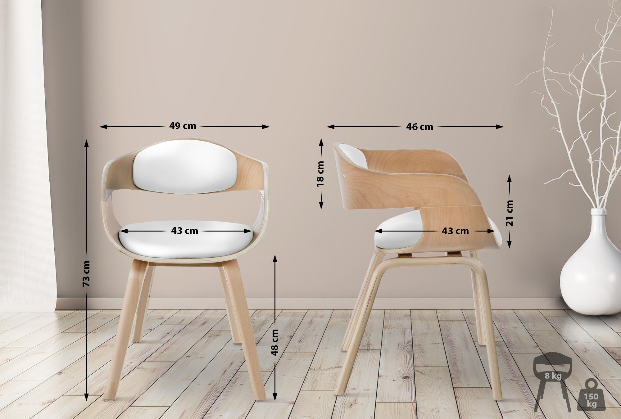 2er Set Stühle Kingston Kunstleder