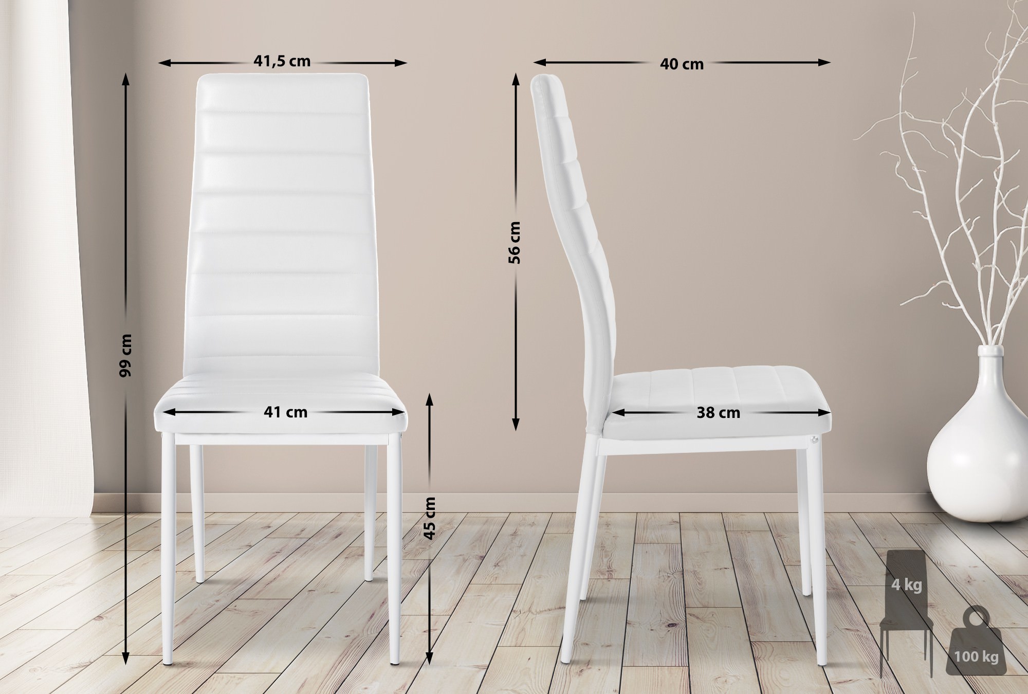 6er Set Esszimmerstühle Mayfair