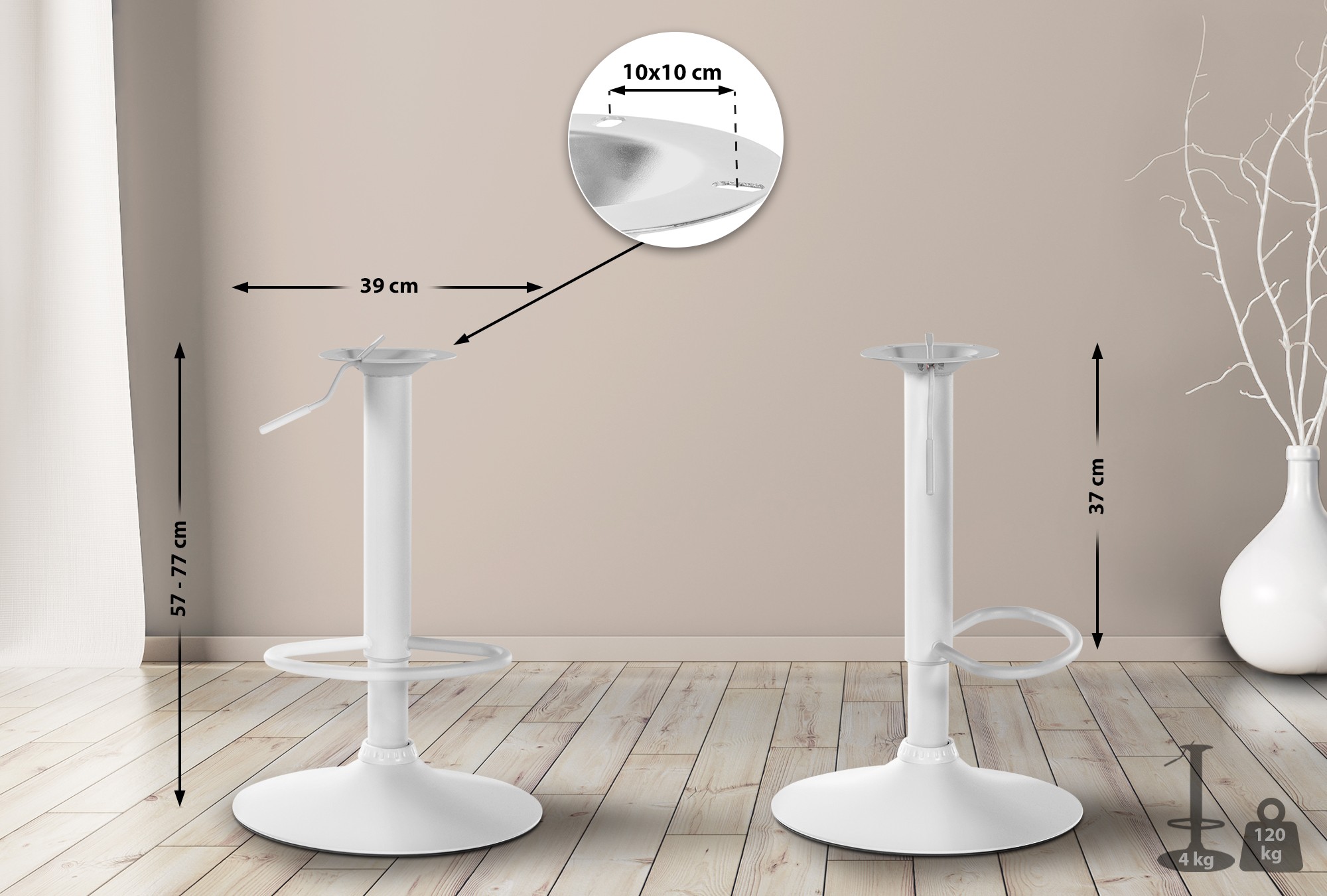 XL-Gestell für Barhocker