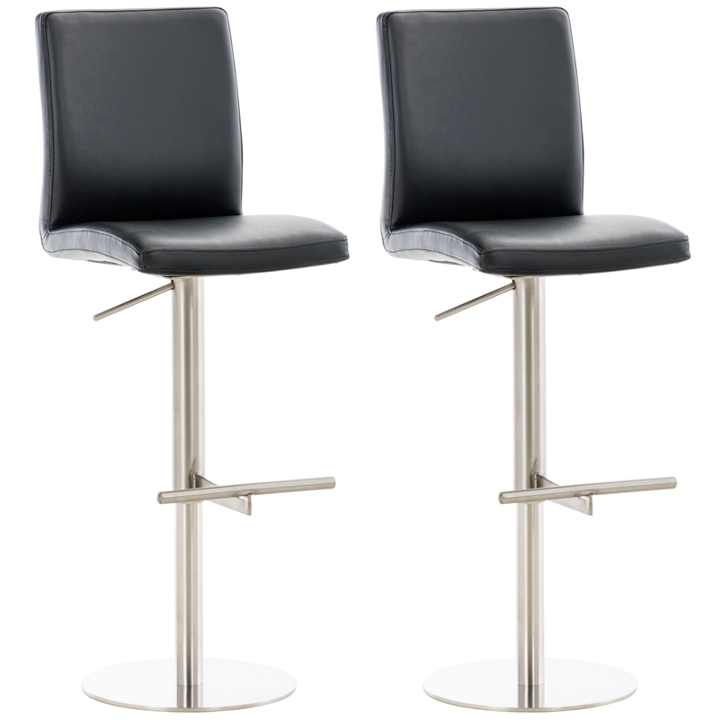 2er Set Barhocker Cadiz Kunstlederbezug