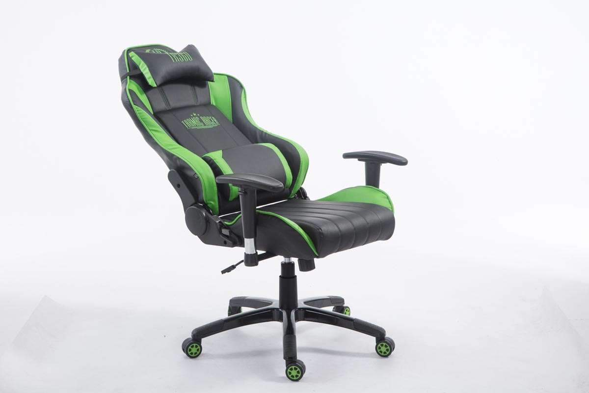Racing Gaming Bürostuhl XL Shift Kunstleder mit/ohne Fußablage schwarz/grün ohne Fußablage