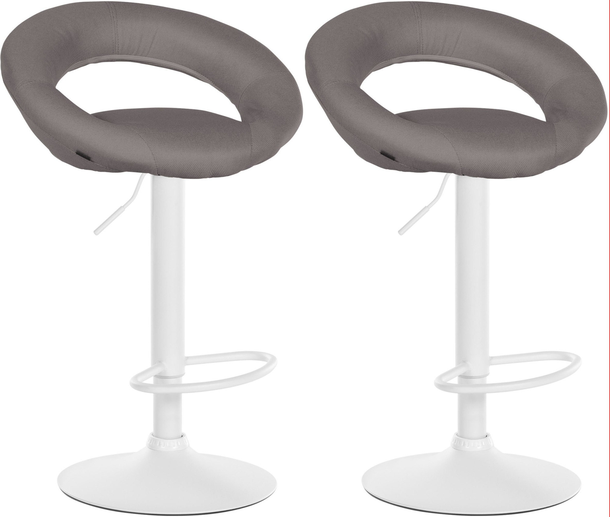2er Set Barhocker Olinda Stoff