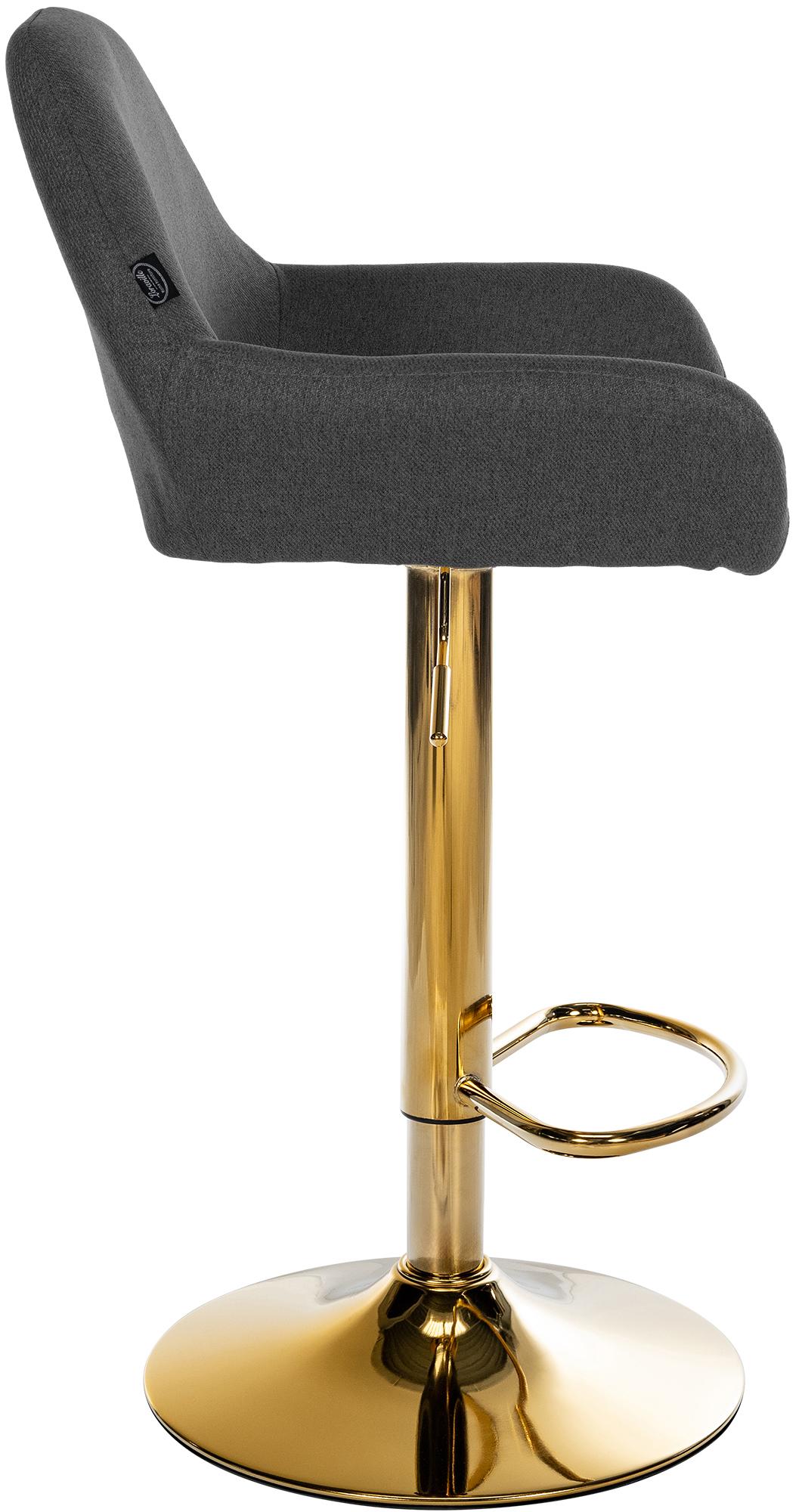 2er Set Barhocker Braga Gold Stoff