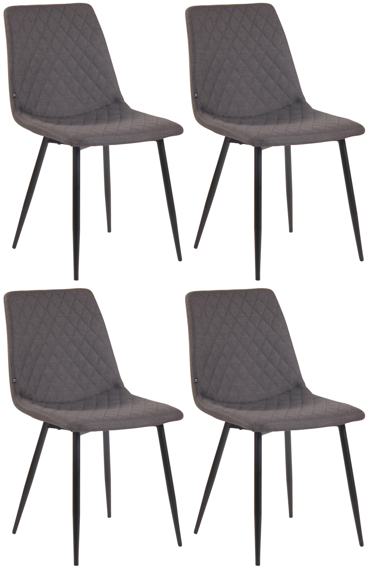 4er Set Esszimmerstühle Telde Stoff
