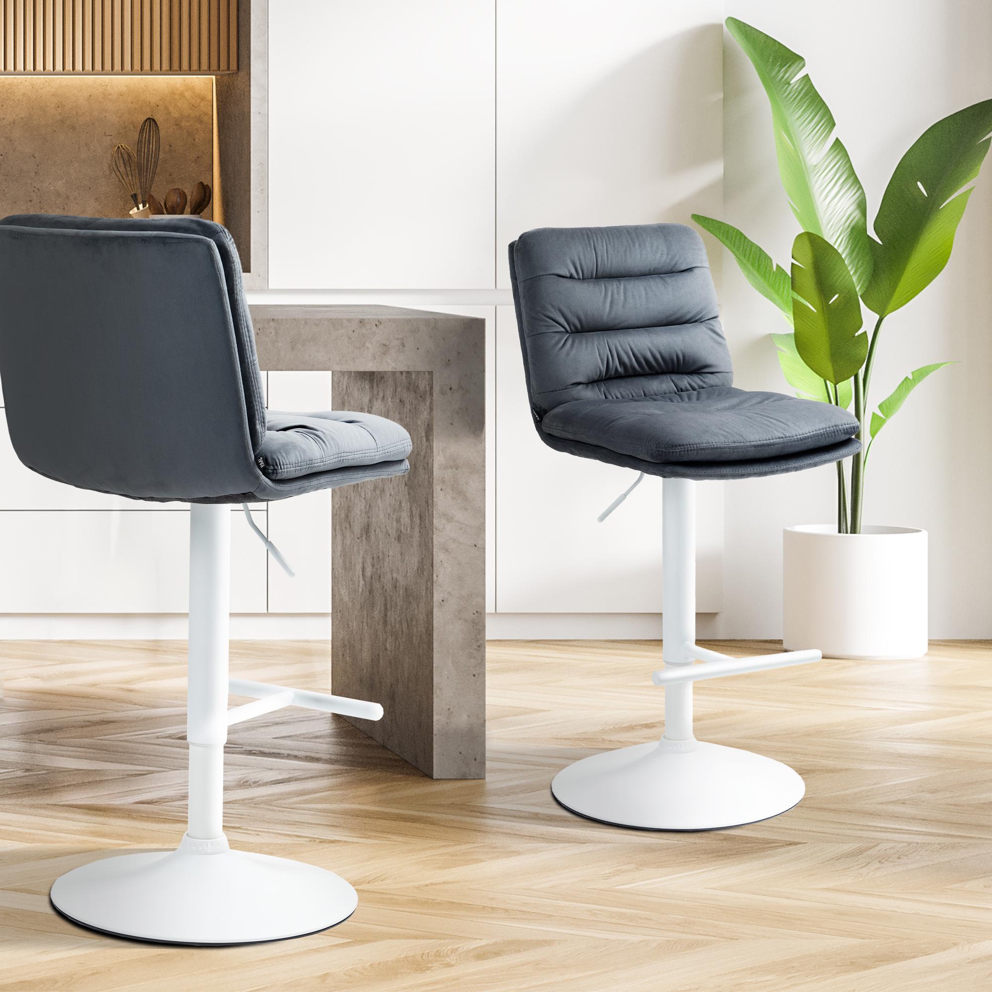 2er Set Barhocker Damar Samt