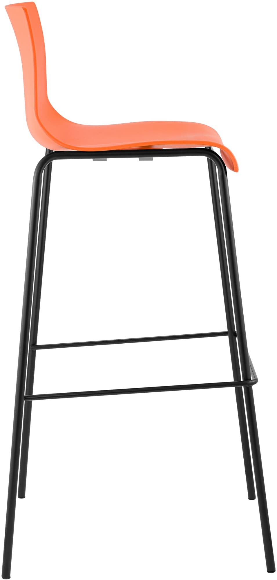 2er Set Barhocker Hover Kunststoff 4-Fuß Gestell