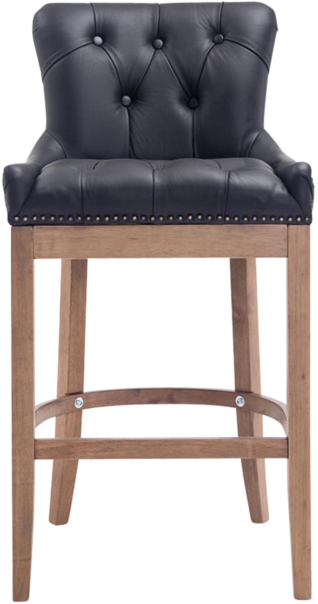 Barhocker Lakewood Echtleder, Antik-hell