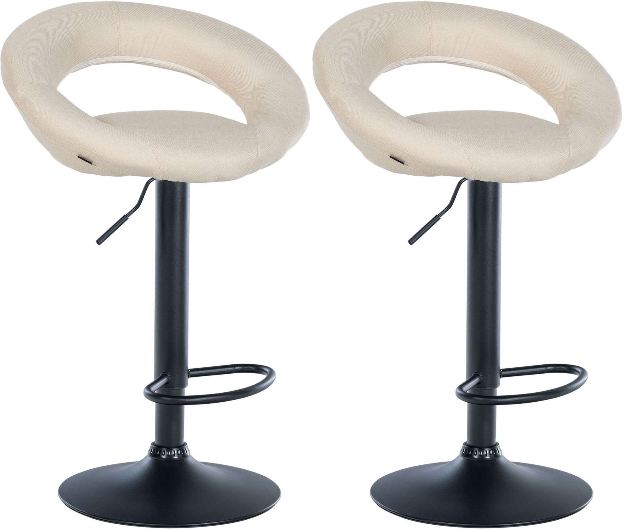 2er Set Barhocker Olinda Stoff