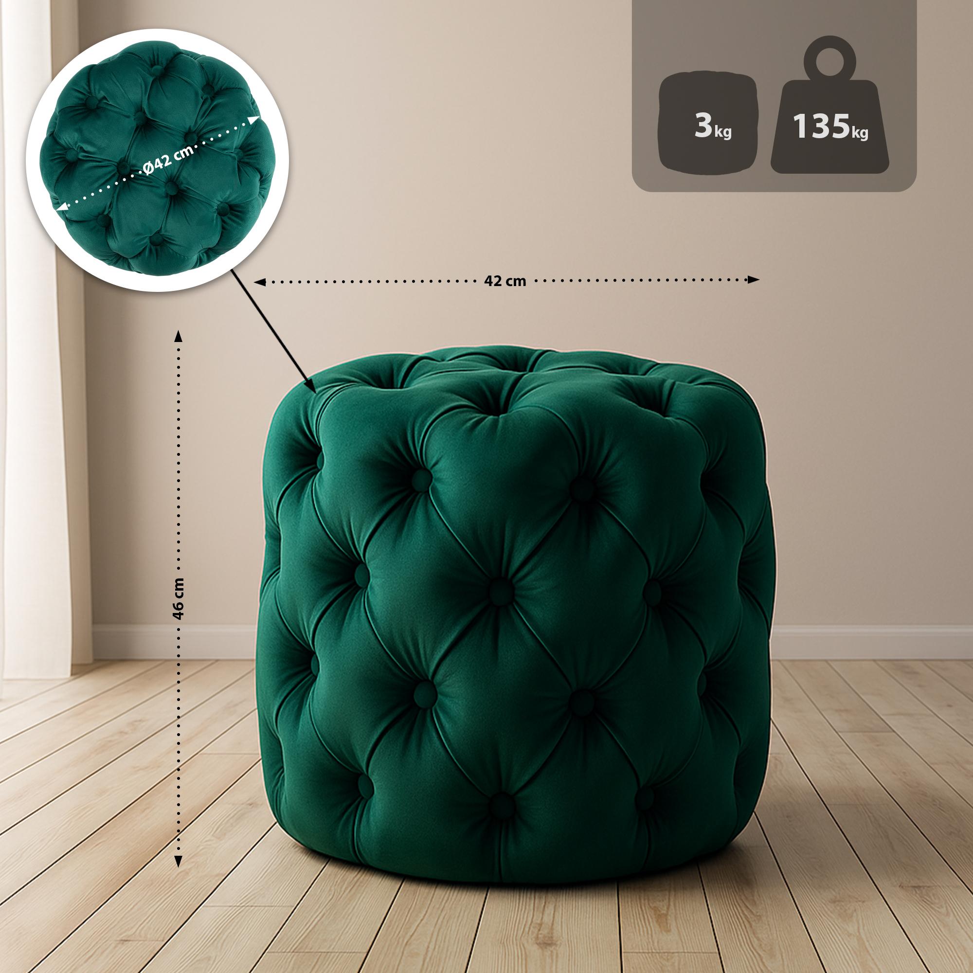 Sitzhocker Drancy Samt