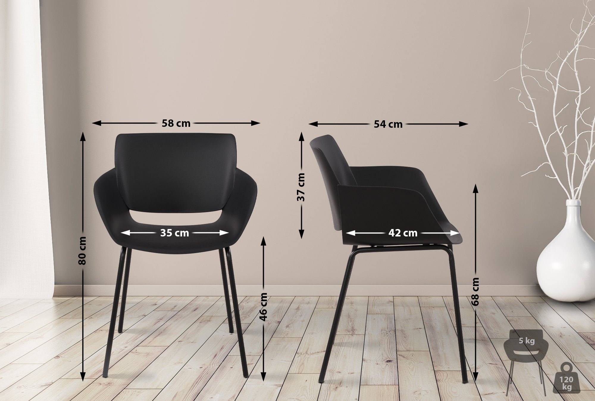 2er Set Gartenstuhl Alpena