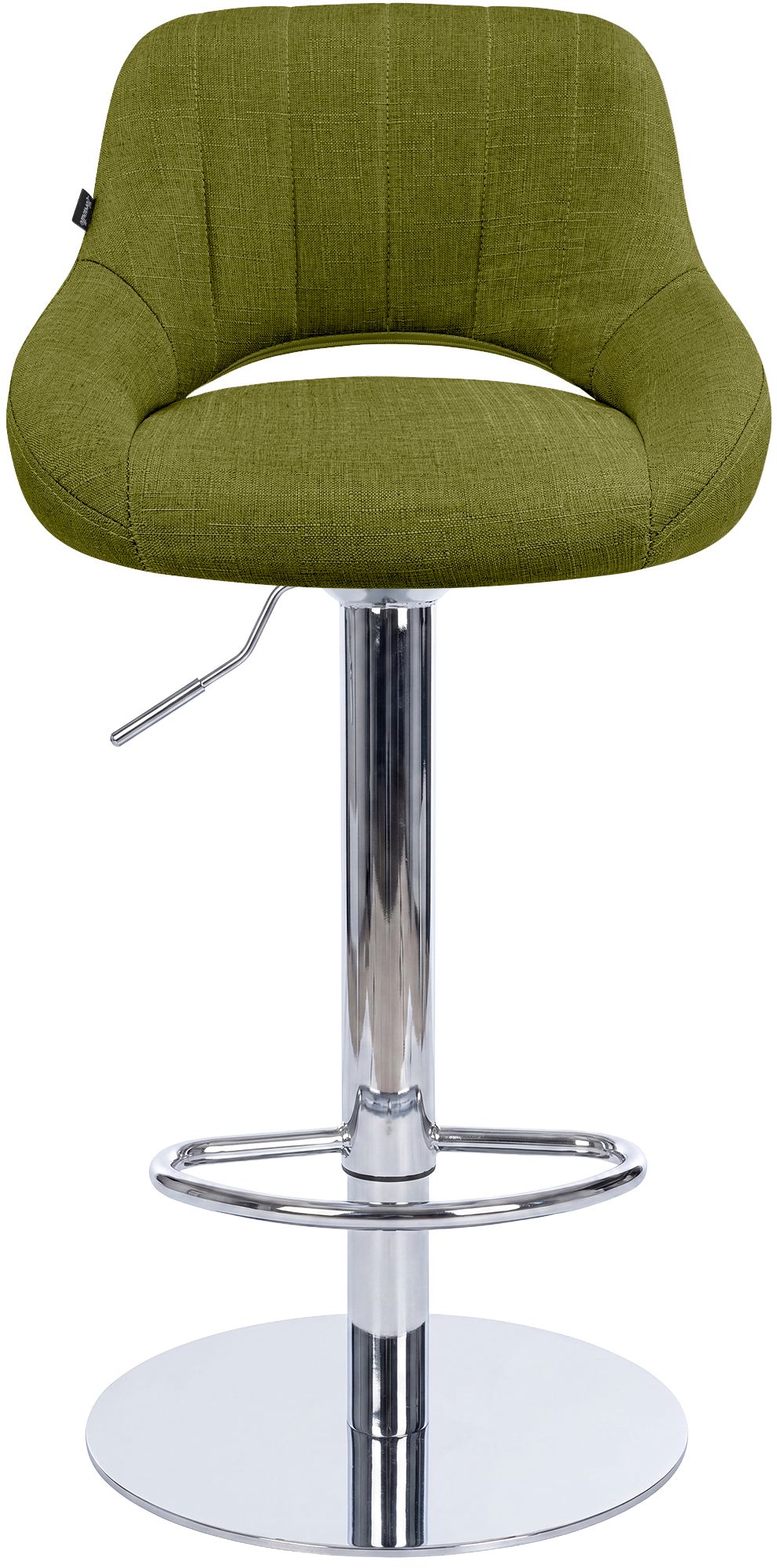 2er Set Barhocker Milet Chrom mit extra schweren Standfüßen