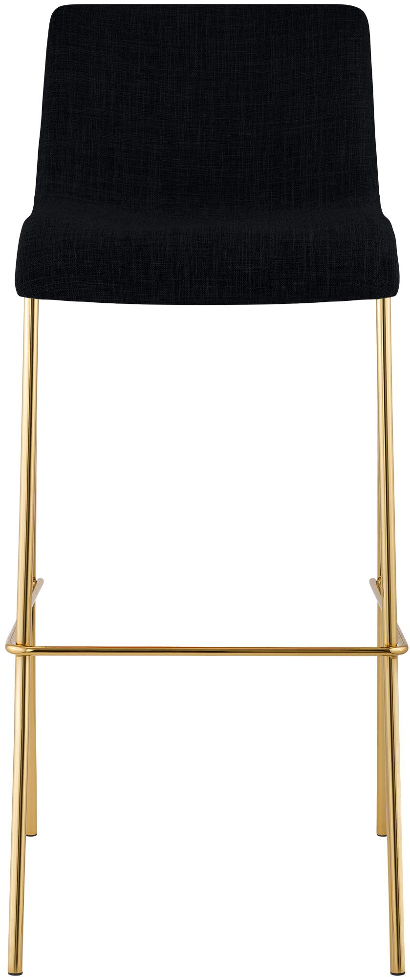 Barhocker Hover Stoff Vierfußgestell Gold