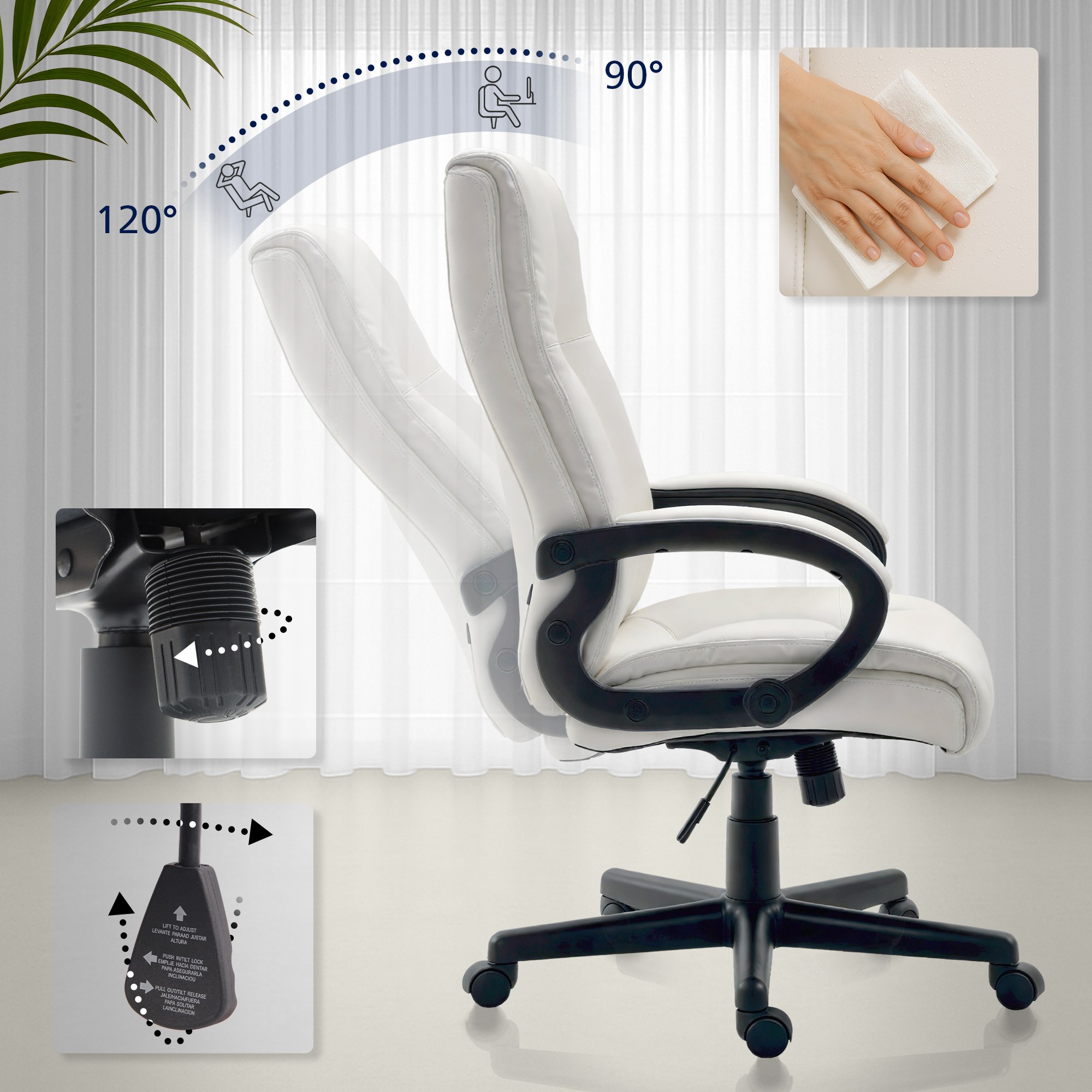 Bürostuhl XL Sparta Kunstleder