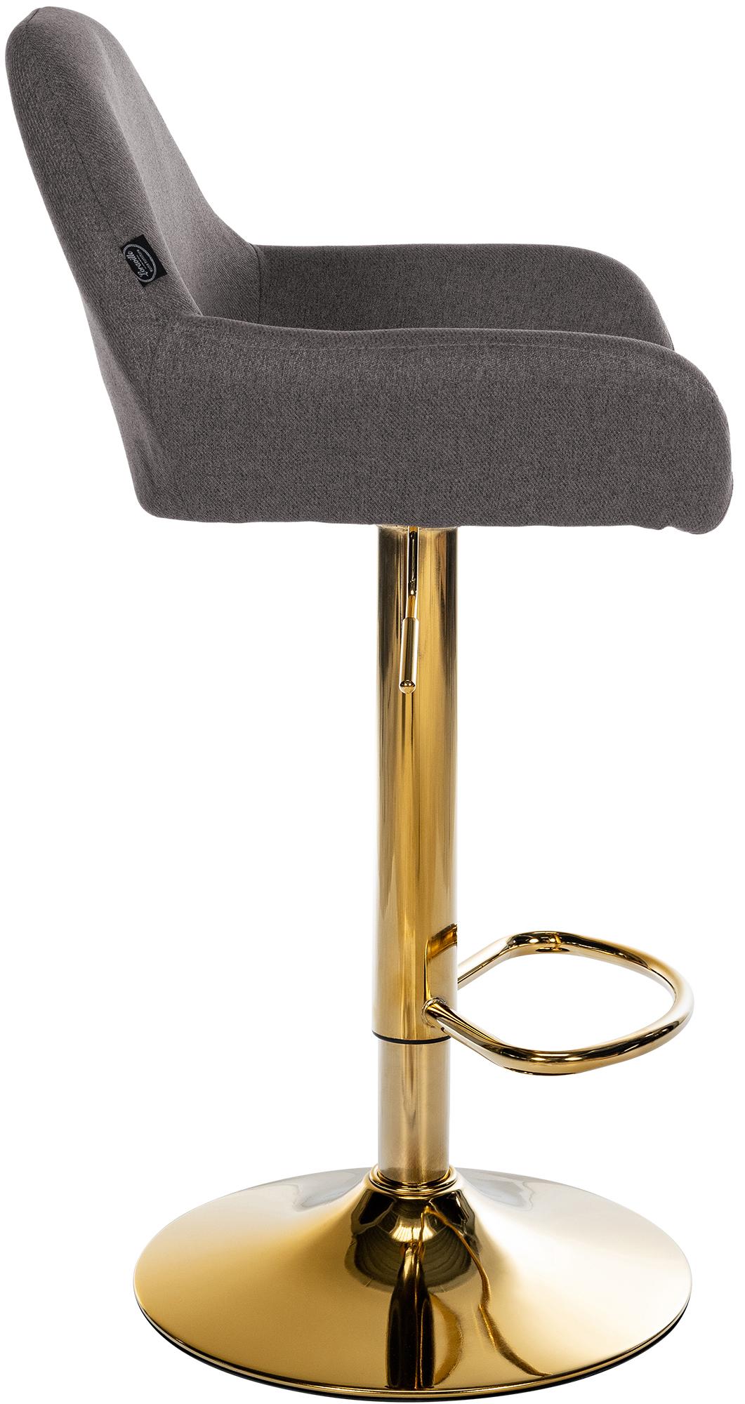 2er Set Barhocker Braga Gold Stoff