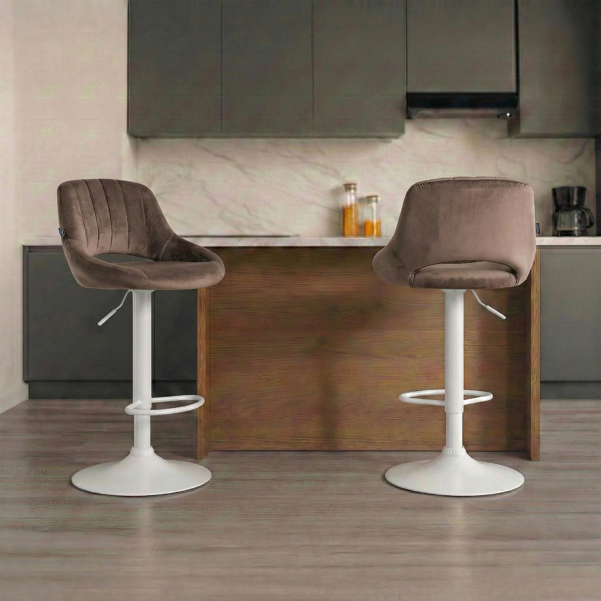 2er Set Barhocker Milet Samt