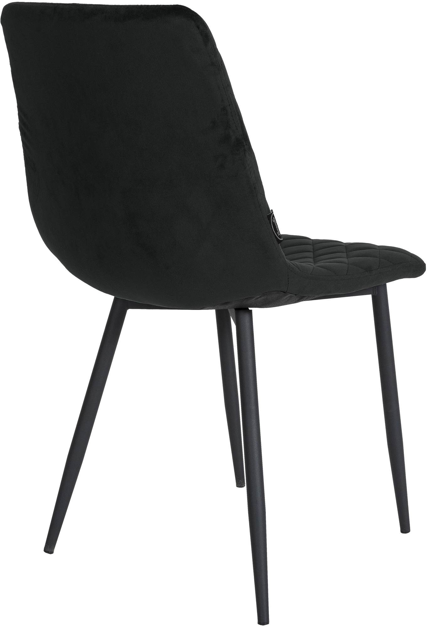 4er Set Stühle Telde Samt schwarz