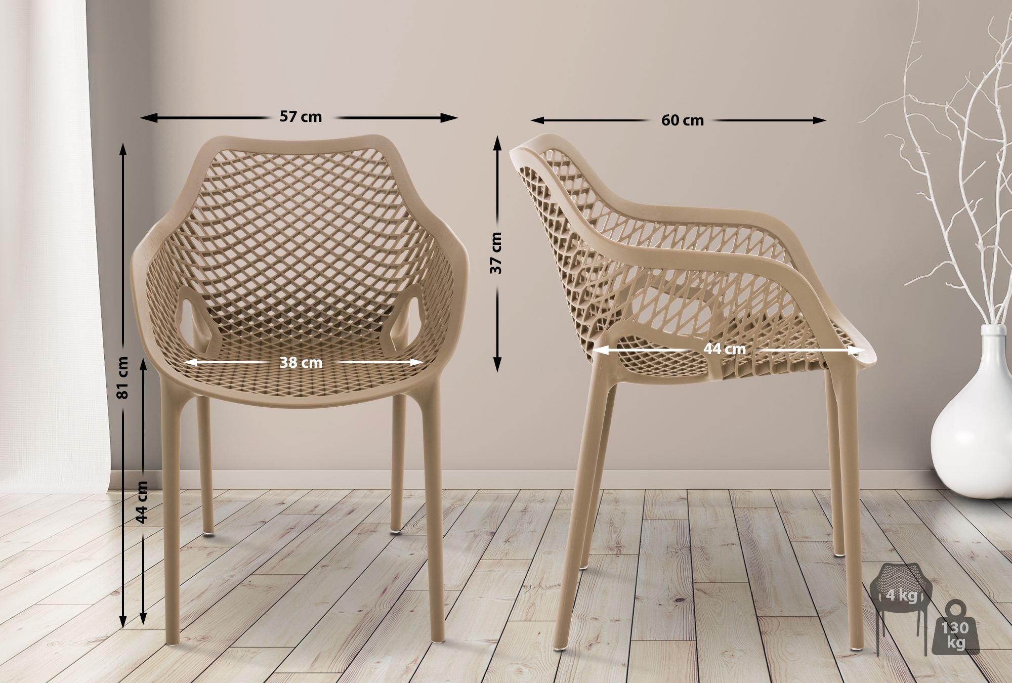 2er Set Stühle Air XL