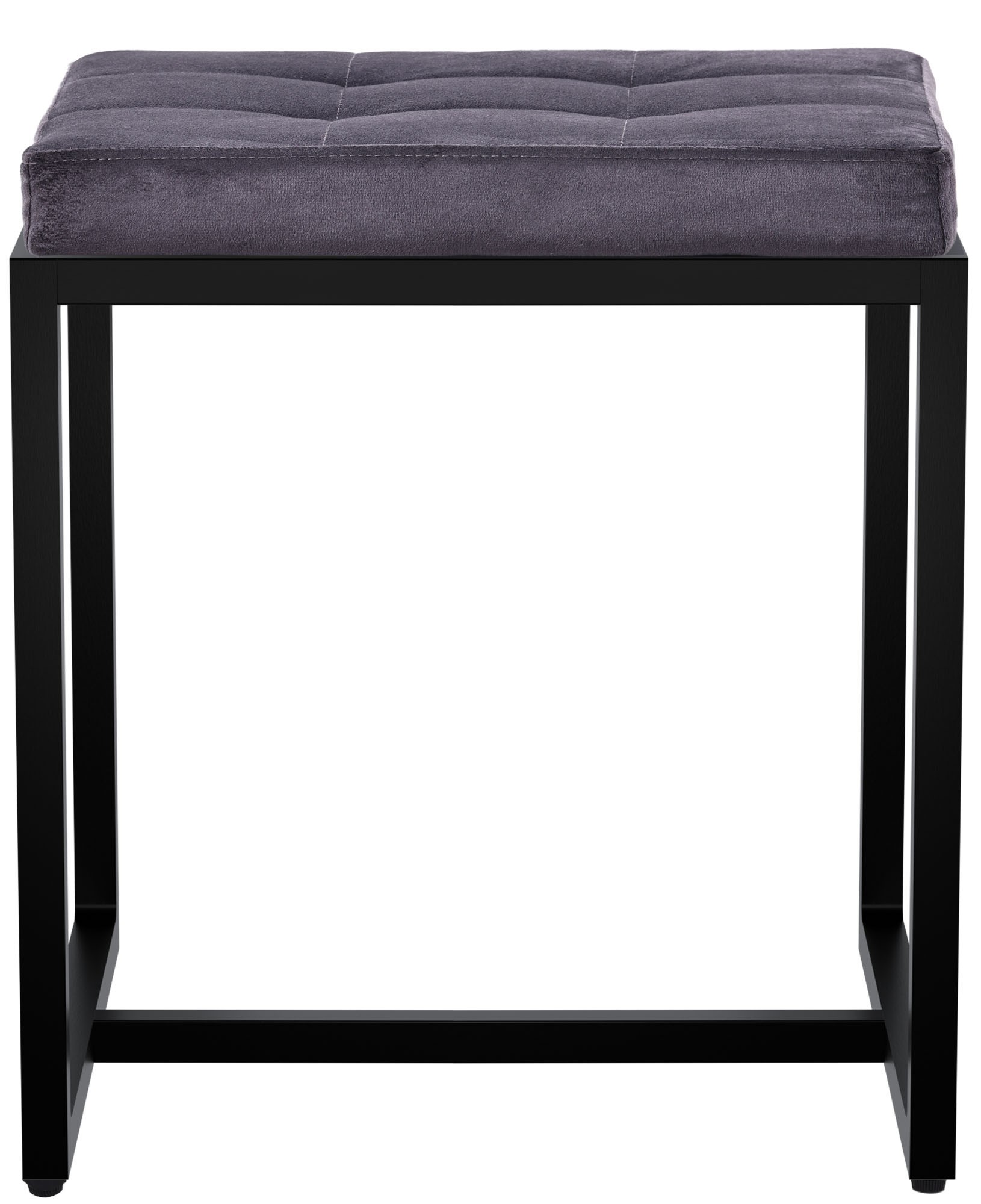 Sitzhocker Barci mit schwarzem Gestell