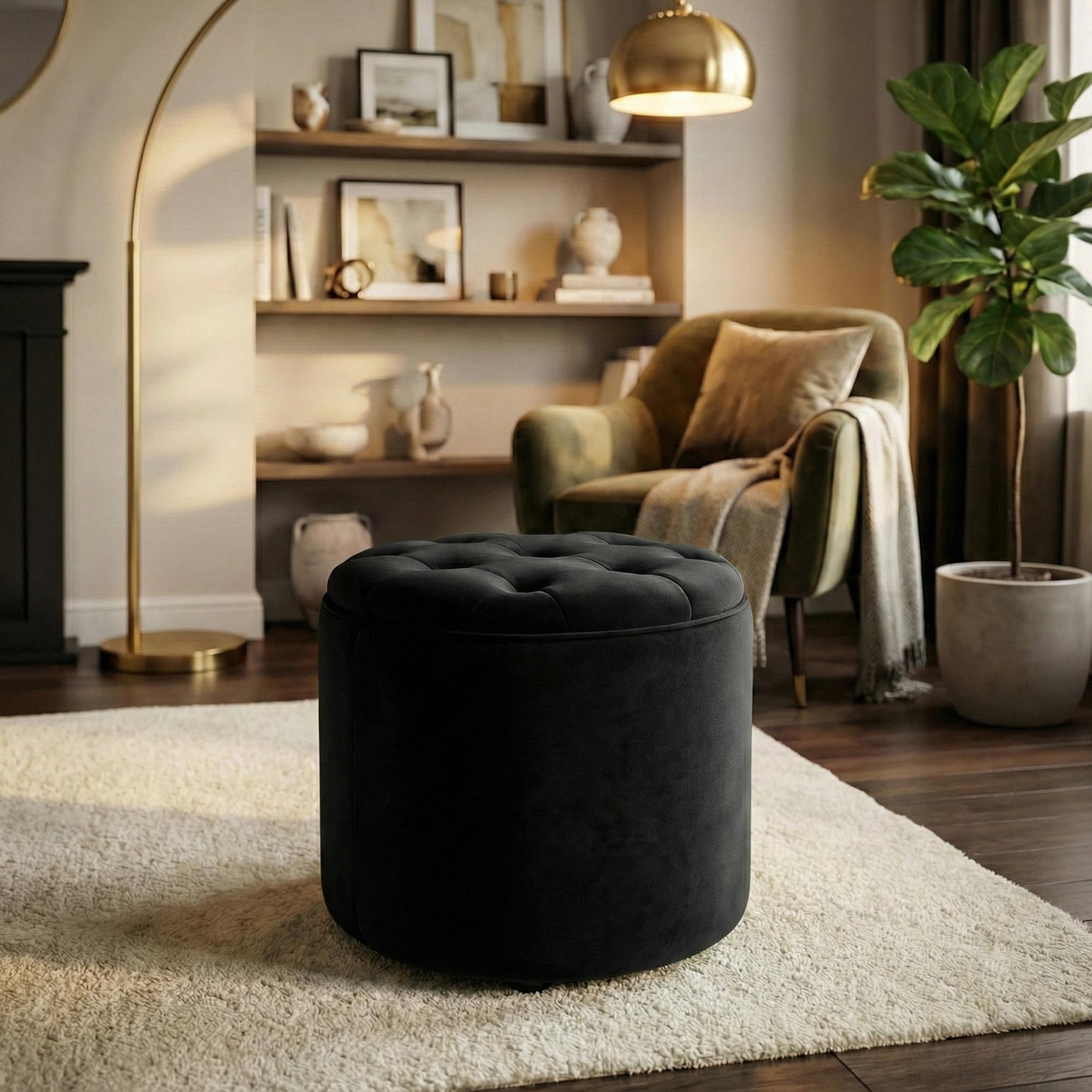 Sitzhocker Pantin Samt
