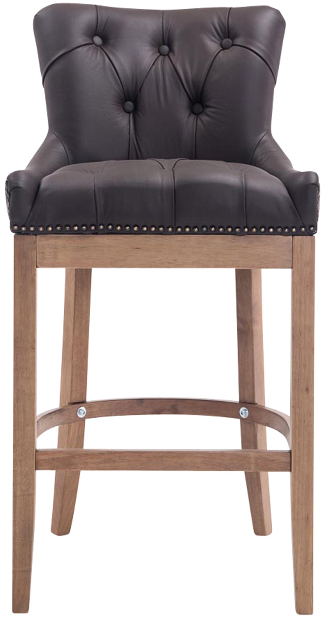 Barhocker Lakewood Echtleder, Antik-hell