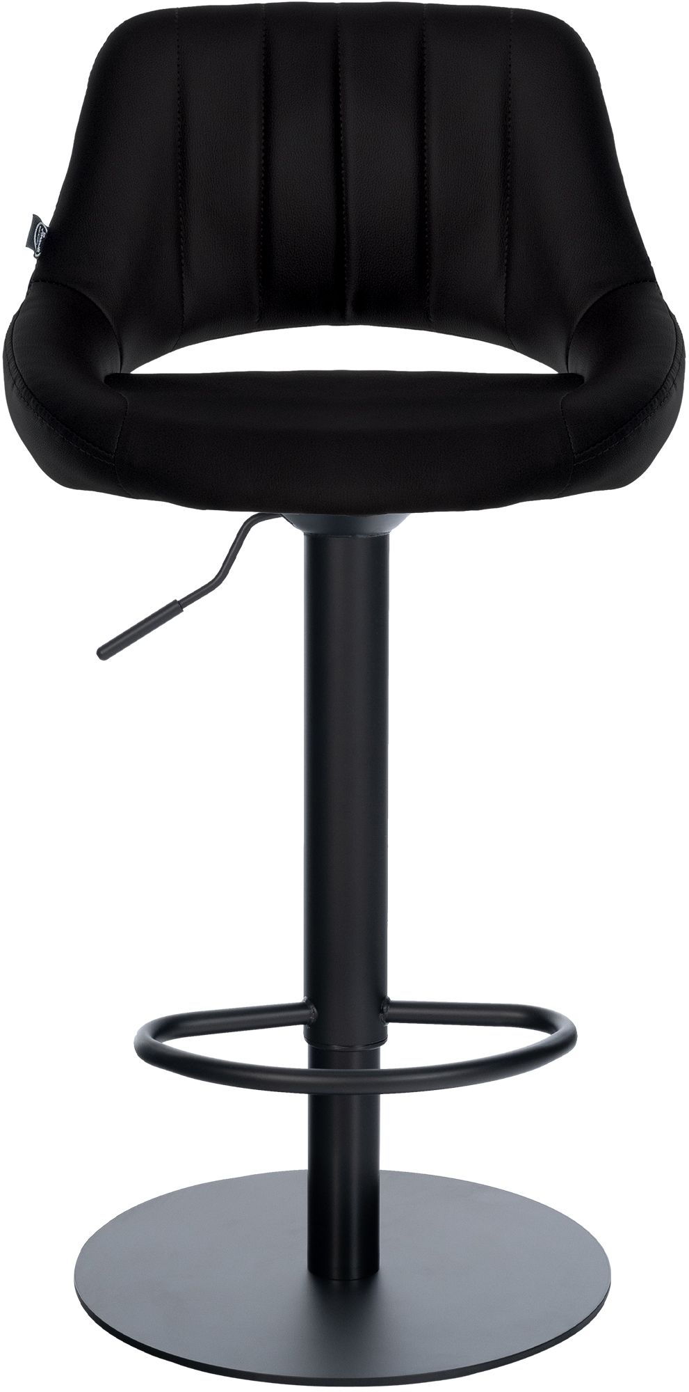 2er Set Barhocker Milet Schwarz mit extra schweren Standfüßen