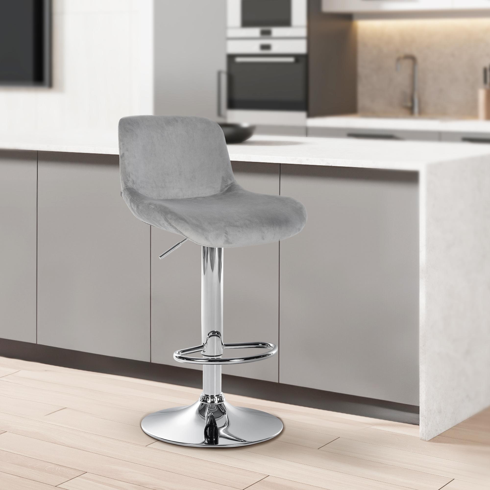 2er Set Barhocker Solon Chrom